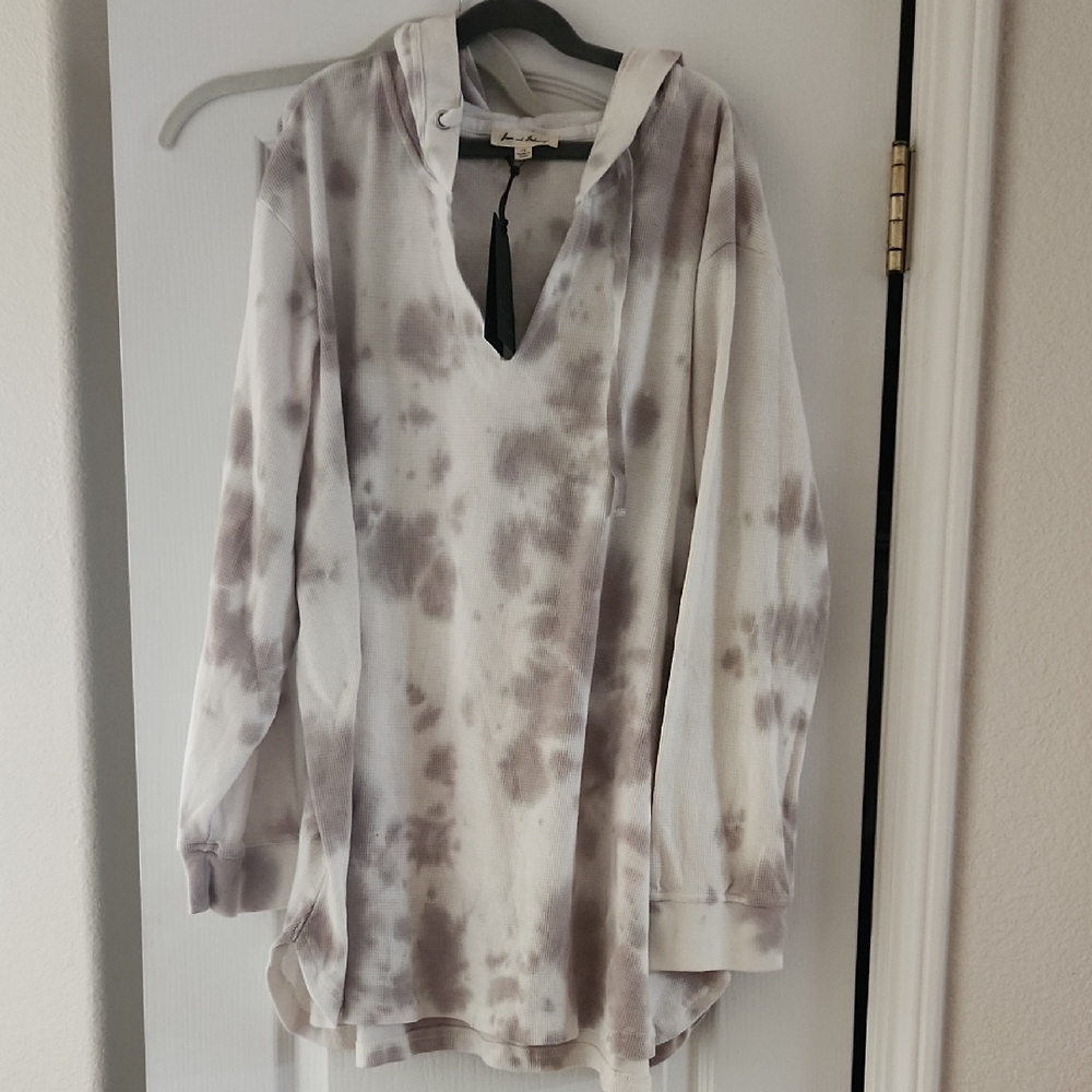 Tie-Dye Hooded Women's Top